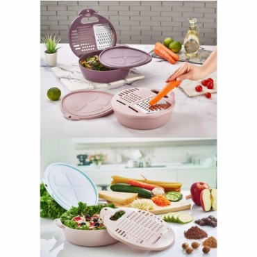 Терка на 2 размера и форма для контейнера для хранения объемом 1,8 л.