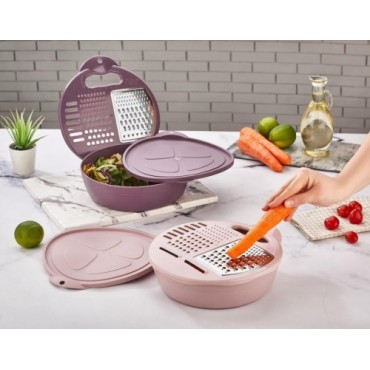 Терка на 2 размера и форма для контейнера для хранения объемом 1,8 л.