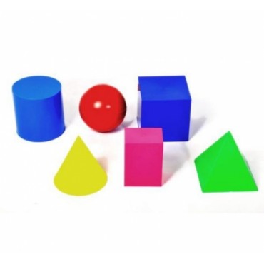 Набор игрушек с геометрическим рисунком из 6 предметов