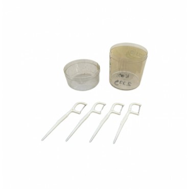 Зубочистка, зубная нить и форма для зубочисток