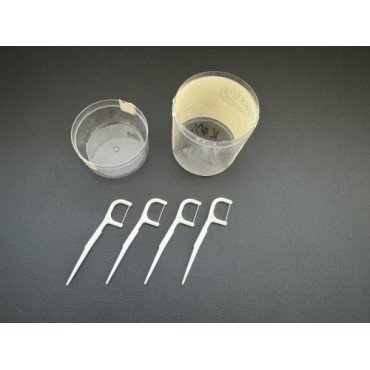 Зубочистка, зубная нить и форма для зубочисток