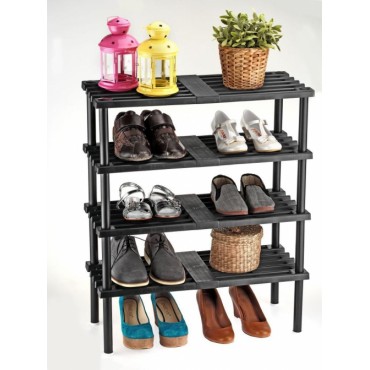 2 модели декоративной стойки и полки для обуви