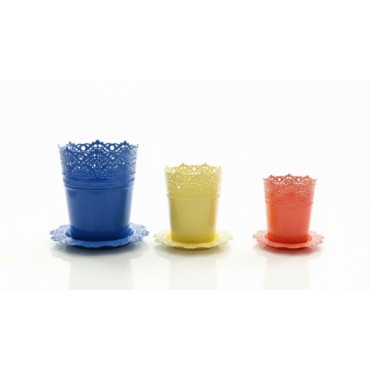 6 размеров кружевных цветочных горшков