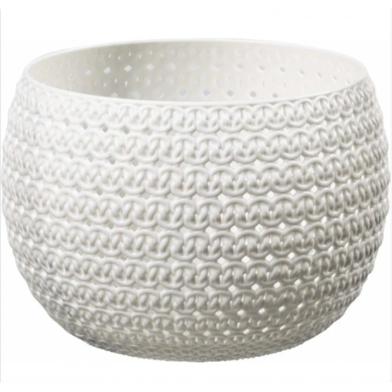 2 размера вязаной корзины