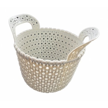 2 размера вязаной корзины