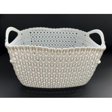 3 размера вязаной корзины