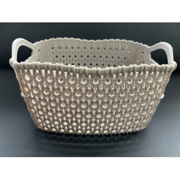 3 размера вязаной корзины